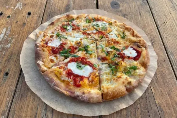 Frankie's Old Fashioned Pizza at Cafe Frankie's, Boynton Beach – $13 on the menu