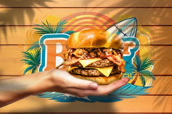 Veggie Burger at Beach Burger Shack, Clearwater