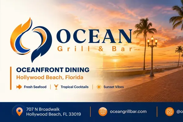 Fish N Chips at Ocean Grill & BAR By Hollywood Beach, Hollywood – $18 on the menu