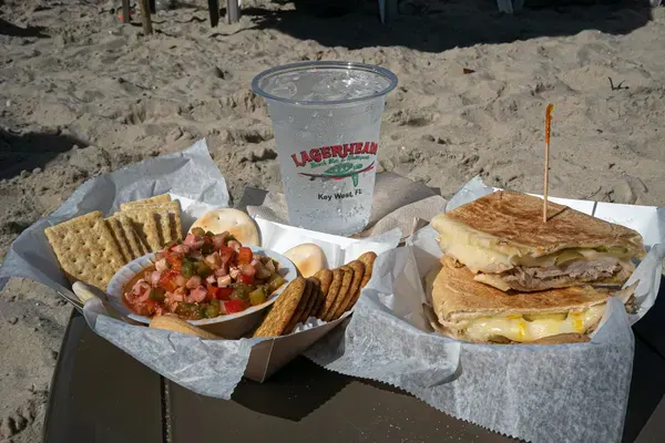 Ana's Authentic Cuban Sandwich at Lagerheads Beach Bar & Watersports, Key West – $10 on the menu