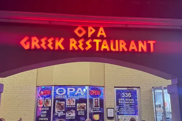 Joe’S Mix Gyro and Beef Shawarma at Opa Greek Restaurant, Naples