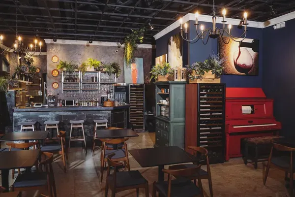 Spaghetti primavera with Italian pesto at Cafe-Boutique PIANO, Orlando – $20 on the menu