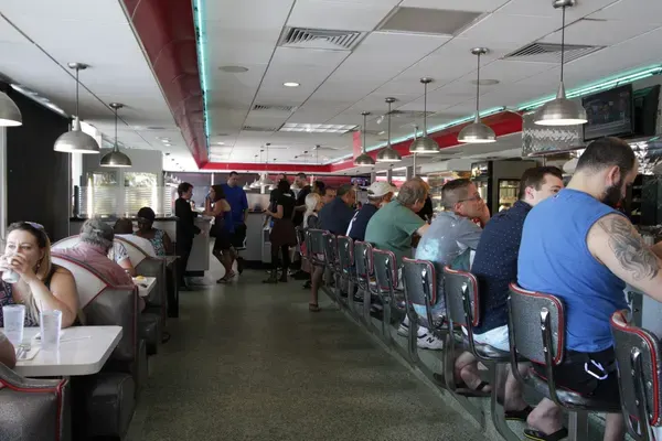 Turkey Burger at Lester's Diner, Pompano Beach
