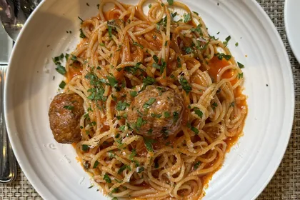 Spaghetti and meatballs