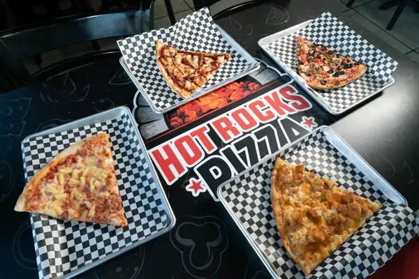 Cheese Pizza (V) at Hot Rocks Pizza, Tampa – $9.99 on the menu