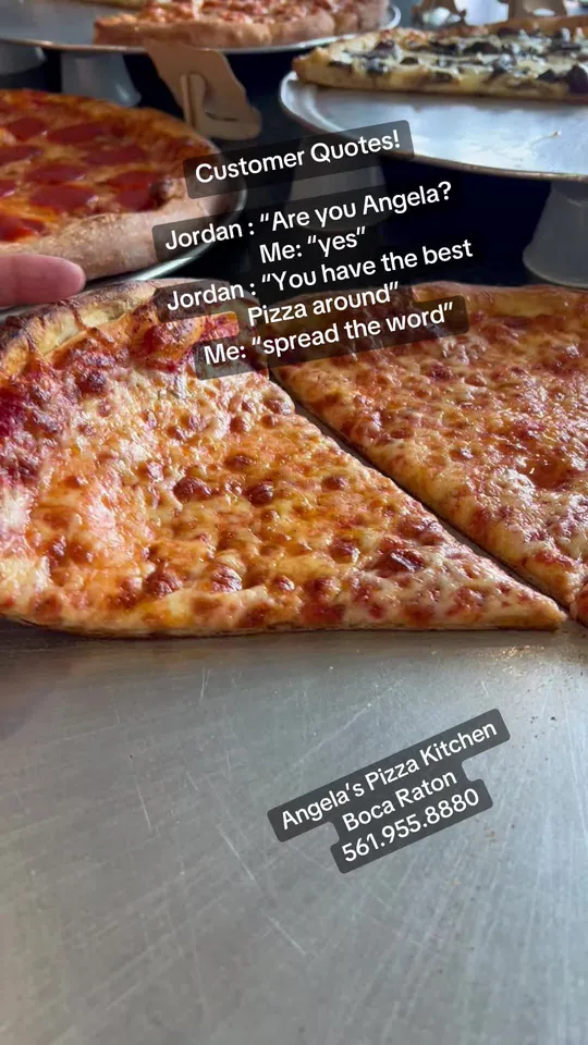 Pizza at Angela’s Pizza Kitchen Boca Raton on Powerline, Boca Raton – $22.50 on the menu