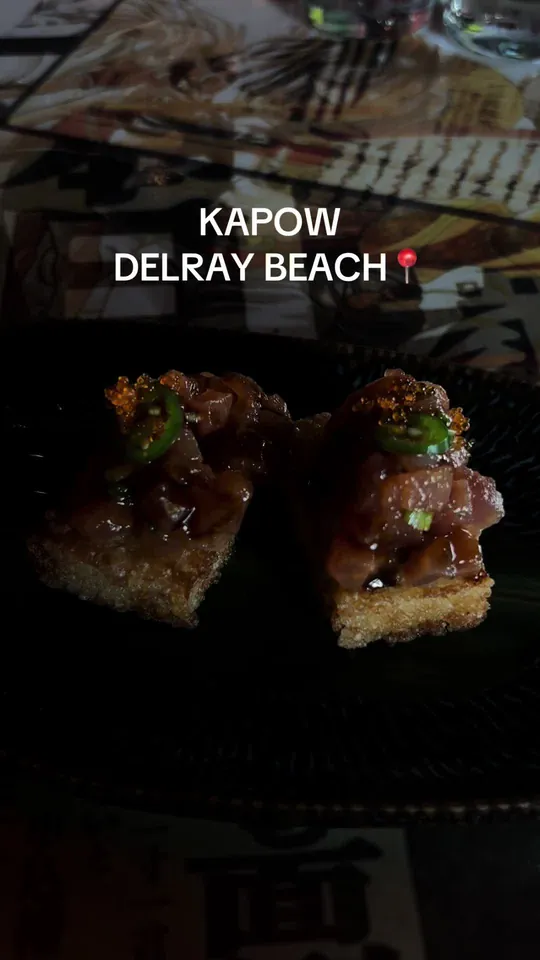 Video at Kapow! Noodle Bar, Boca Raton