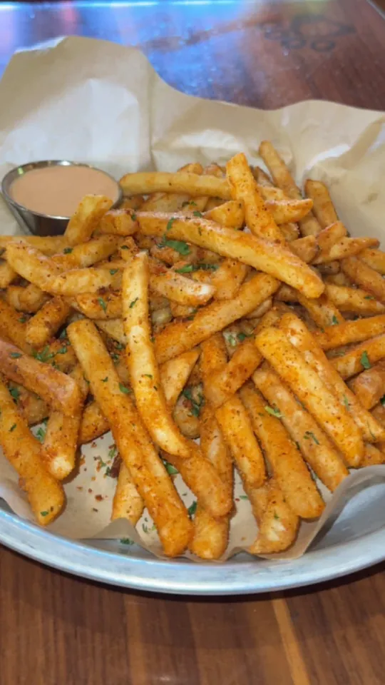 Fries at Lazy Dog Restaurant & Bar, Boca Raton – $9.95 on the menu