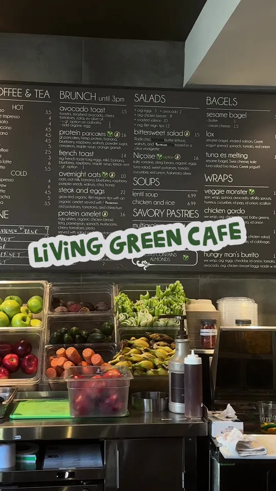 Breakfast at Living Green Cafe - Boca, Boca Raton – $1.50 on the menu