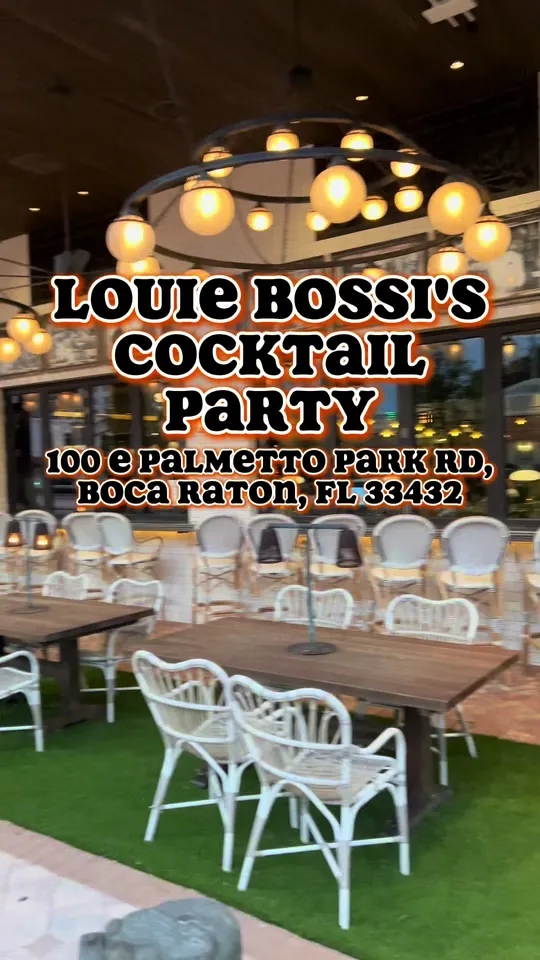 Cocktails at Louie Bossi's Ristorante Bar Pizzeria, Boca Raton – $15 on the menu