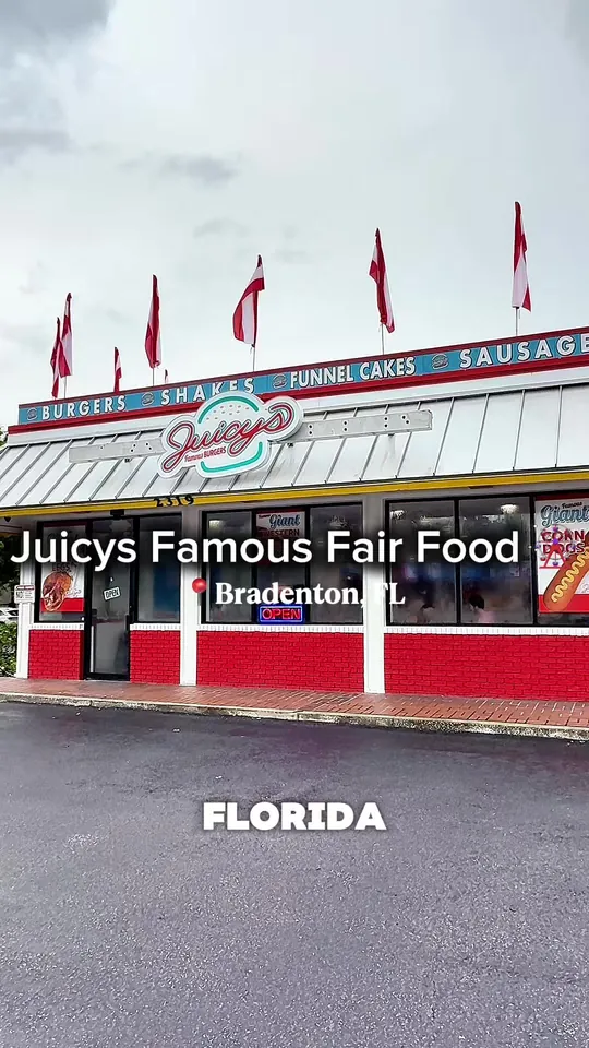Burger at Juicys Famous Fair Food, Bradenton – $8.99 on the menu