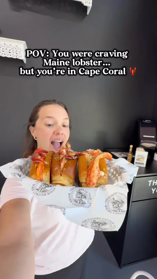 Lobster roll at The Hungry Captain - Best Maine Lobster Rolls in Cape Coral, Cape Coral