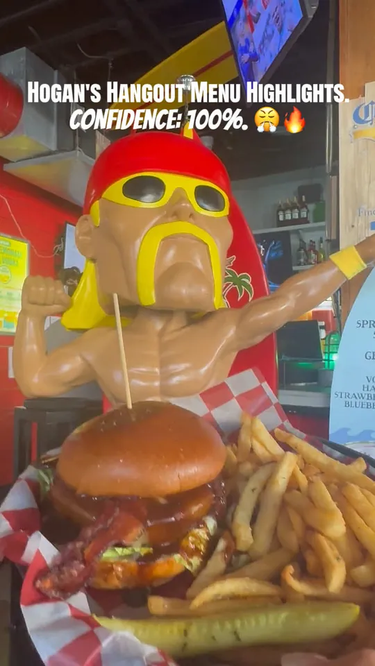 Burger at Hogan's Hangout, Clearwater – $22 on the menu
