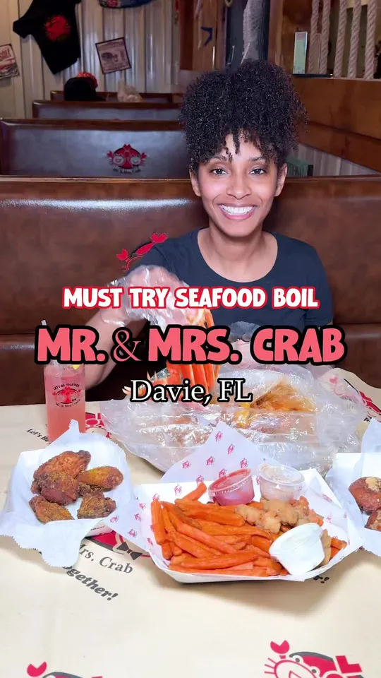 Seafood at Mr & Mrs Crab, Clearwater – $22.95 on the menu