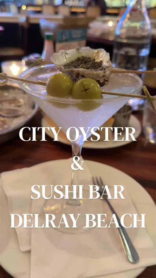 Oysters at City Oyster, Delray Beach – $8.50 on the menu