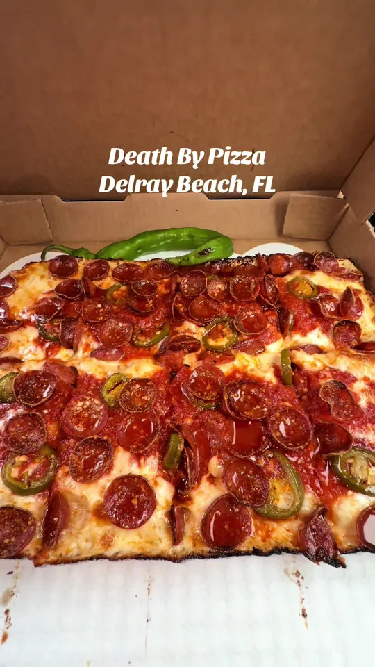 Pizza at Delray Pizza, Delray Beach – $3.50 on the menu