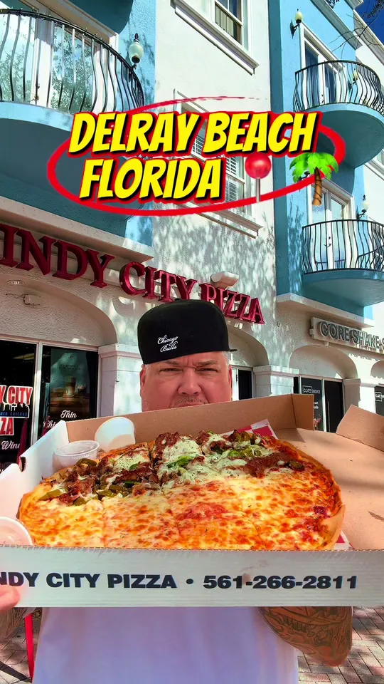 Pizza at Delray Pizza, Delray Beach – $3.50 on the menu