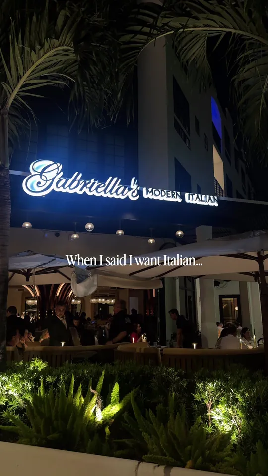 Video at Gabriella's Modern Italian, Delray Beach