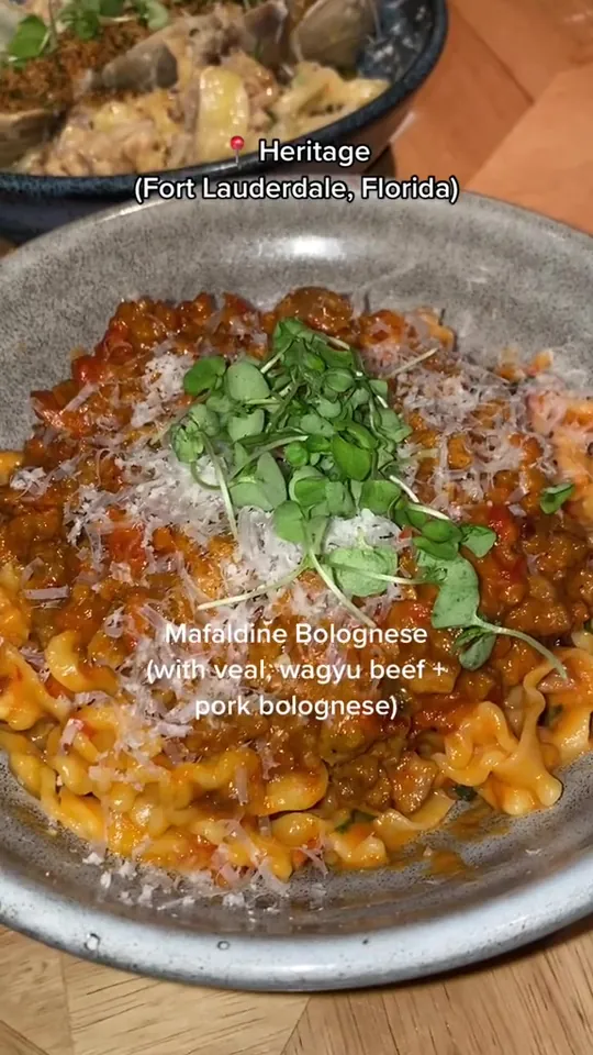 Pasta at Heritage, Fort Lauderdale – $28 on the menu
