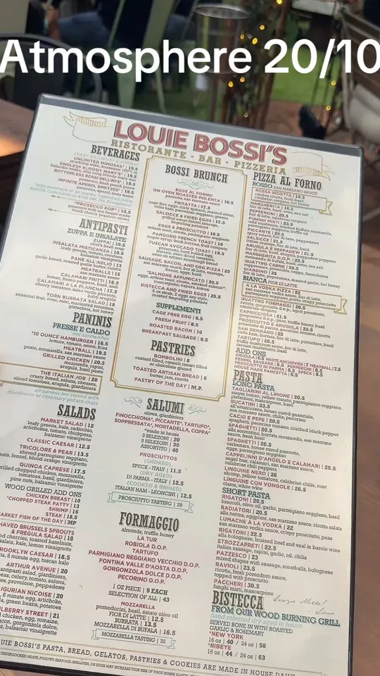 Video at Louie Bossi's Ristorante Bar Pizzeria, Fort Lauderdale