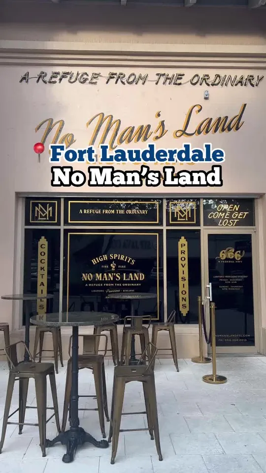 Cocktails at No Man's Land, Fort Lauderdale – $10 on the menu