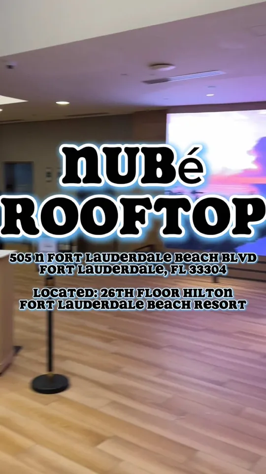 Video at Nubé Rooftop, Fort Lauderdale