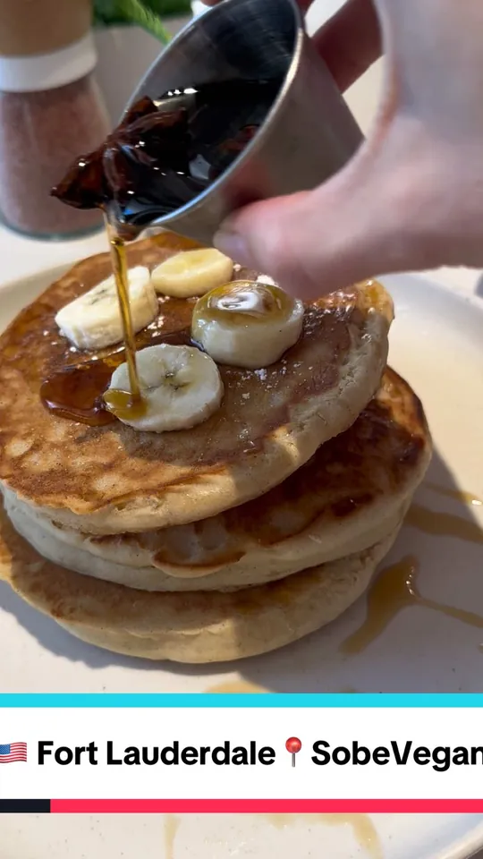 Pancakes at SoBe Vegan, Fort Lauderdale