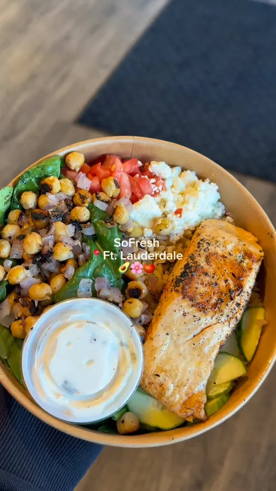 Grilled salmon at Sofresh, Fort Lauderdale