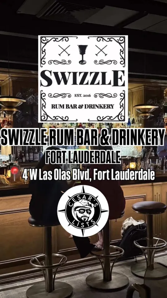 Cocktails at Swizzle Ft. Lauderdale, Fort Lauderdale – $18 on the menu
