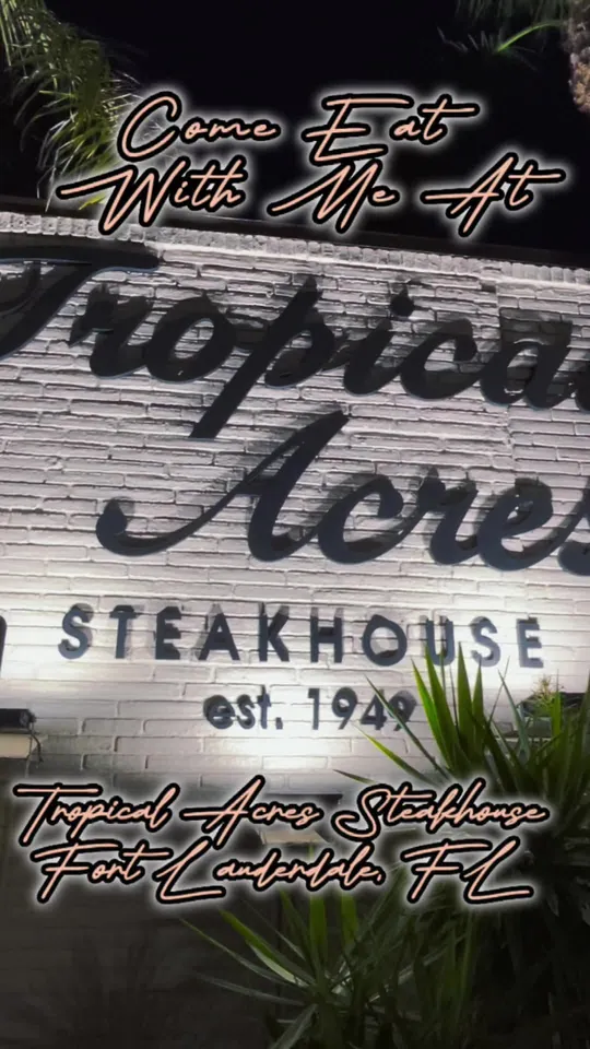 Steak at Tropical Acres Steakhouse, Fort Lauderdale