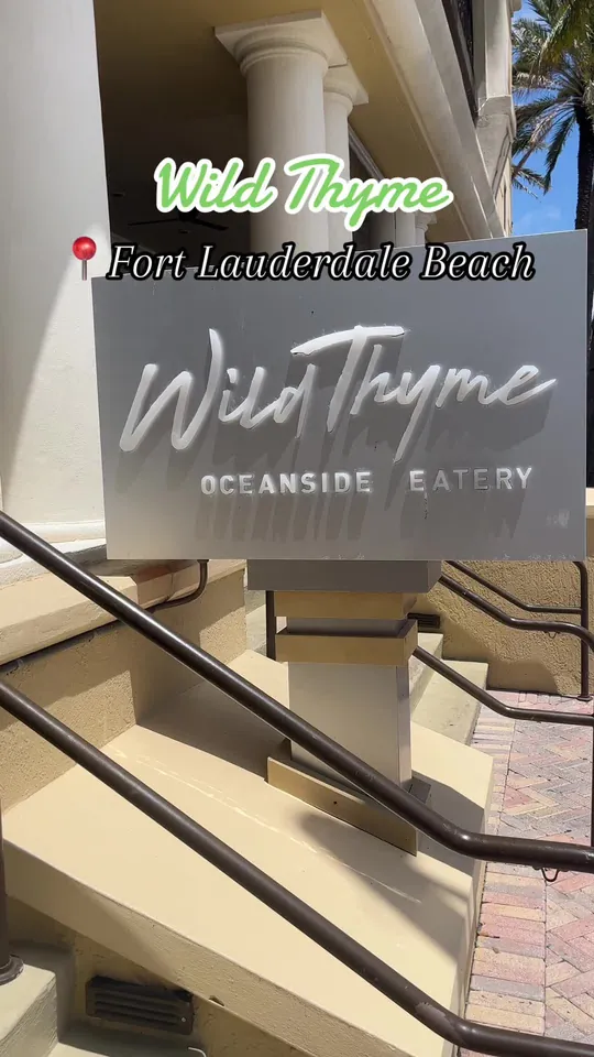 Brunch at Wild Thyme Oceanside Eatery, Fort Lauderdale