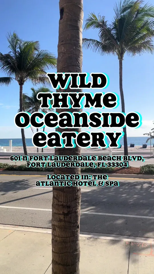 Breakfast at Wild Thyme Oceanside Eatery, Fort Lauderdale