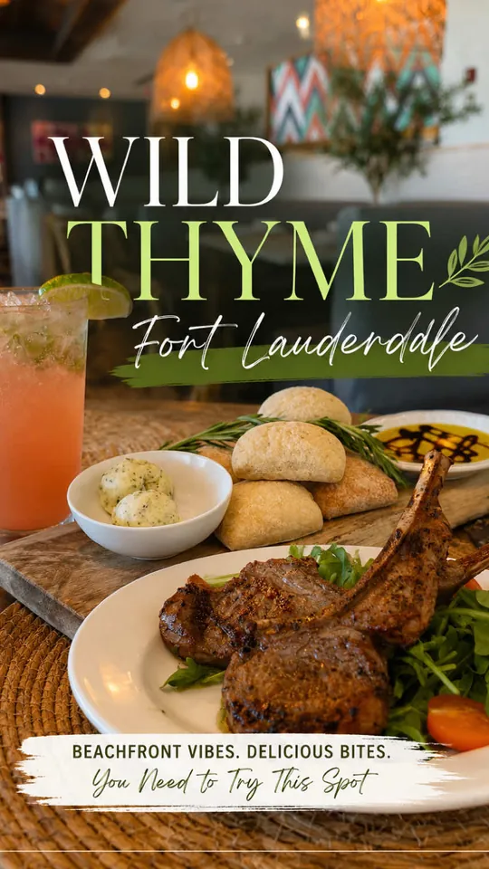 Brunch at Wild Thyme Oceanside Eatery, Fort Lauderdale