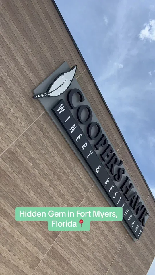 Wine at Cooper’s Hawk Winery & Restaurant, Fort Myers – $8 on the menu