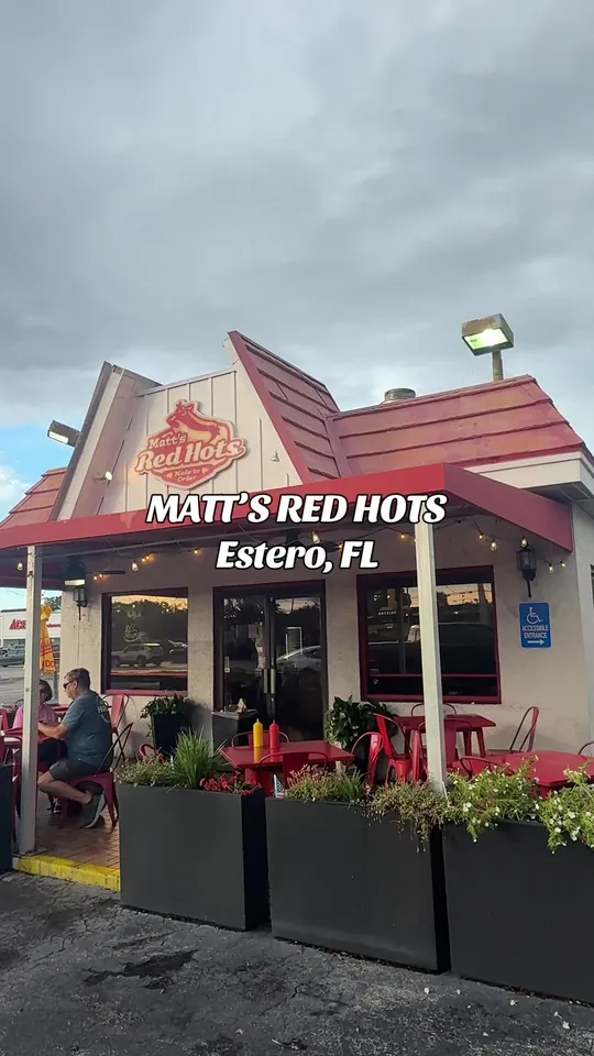 Burger at Matt's Red Hots, Fort Myers – $6.19 on the menu