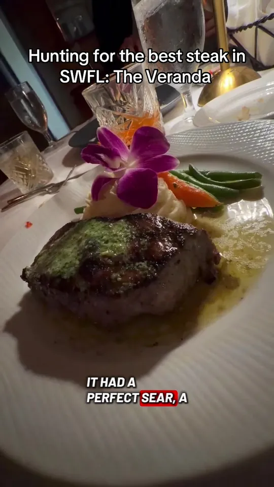 Steak at The Veranda, Fort Myers