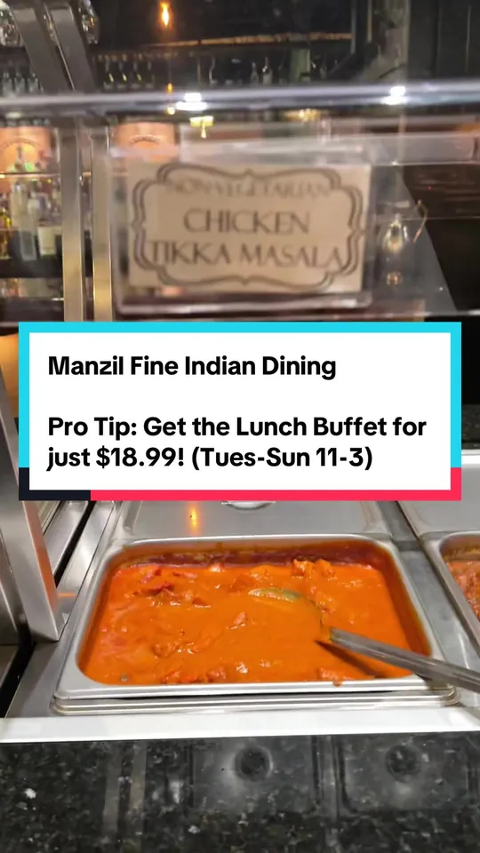 Chicken at Manzil Fine Indian Dining, Gainesville – $11 on the menu