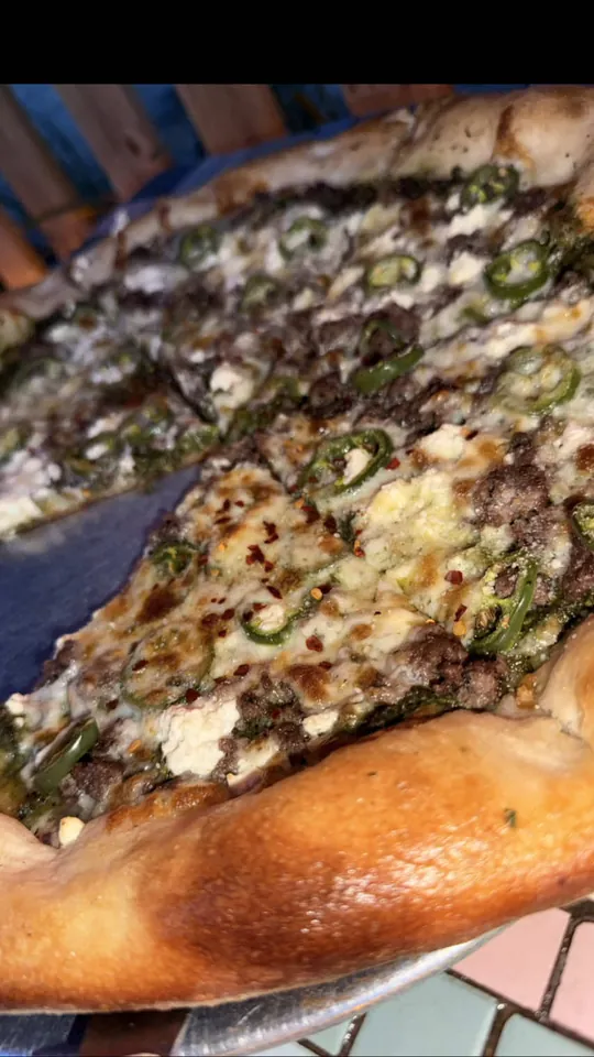 Pizza at Satchel's Pizza, Gainesville