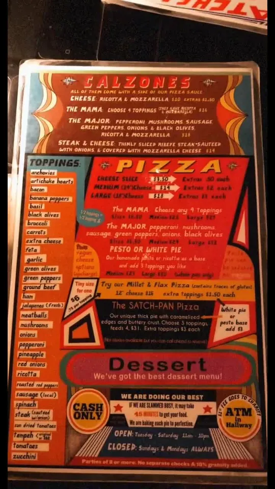 Pizza at Satchel's Pizza, Gainesville