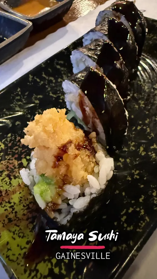 Sushi at Tamaya Sushi, Gainesville – $7.95 on the menu