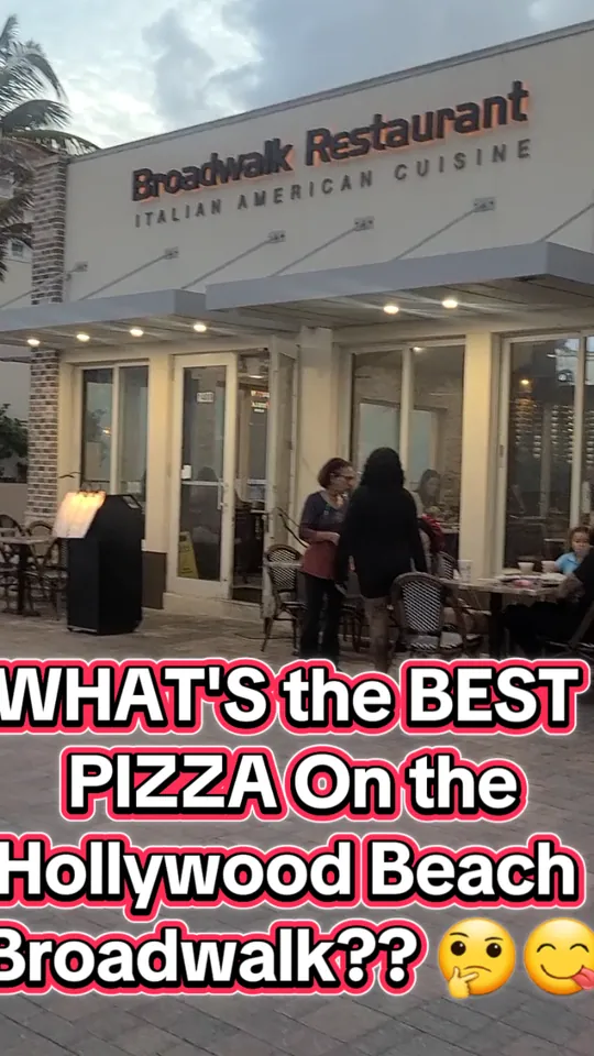 Pizza at Broadwalk Restaurant on the Beach, Hollywood – $21 on the menu