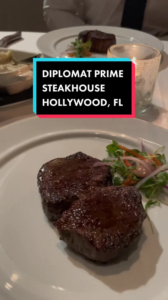 Filet mignon at Diplomat Prime, Hollywood – $83 on the menu