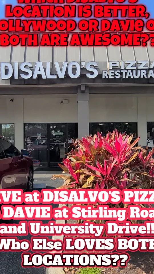 Pizza at Disalvo's Pizza & Italian Restaurant, Hollywood – $12.50 on the menu