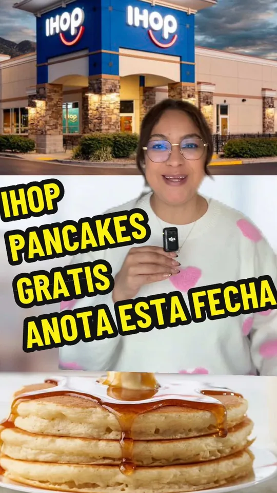 Pancakes at Ihop, Hollywood – $7.99 on the menu