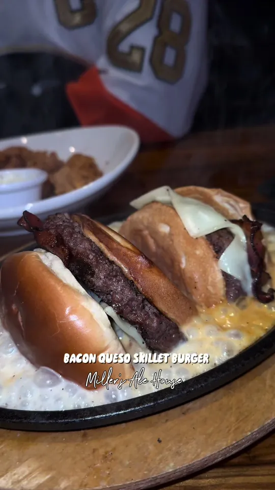Burger at Miller's Ale House, Hollywood – $8.49 on the menu