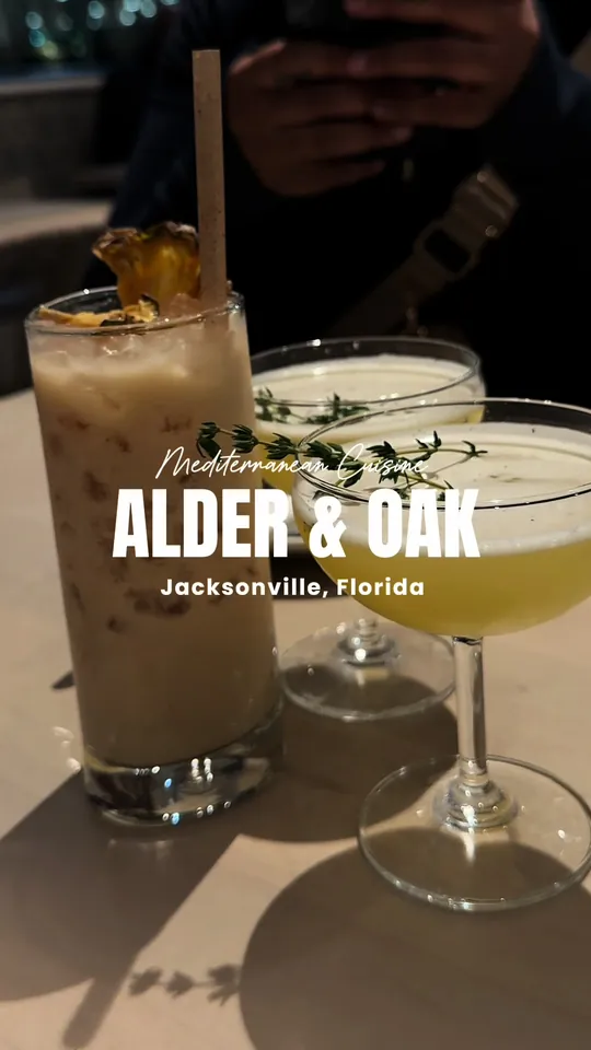 Cocktails at Alder & Oak, Jacksonville