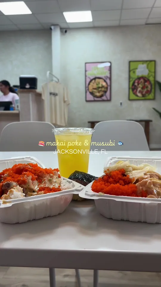 Grilled salmon at Makai Poke & Musubi, Jacksonville – $4.50 on the menu