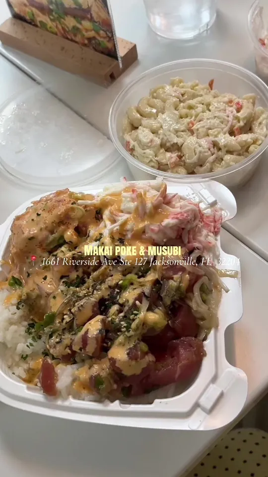 Poke bowl at Makai Poke & Musubi, Jacksonville