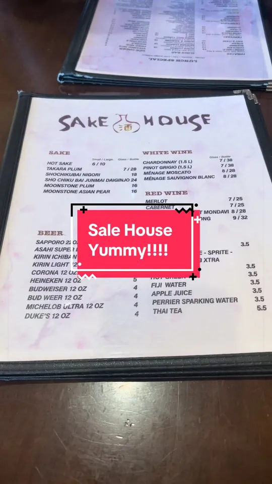 Sushi at Sake House, Jacksonville – $5 on the menu