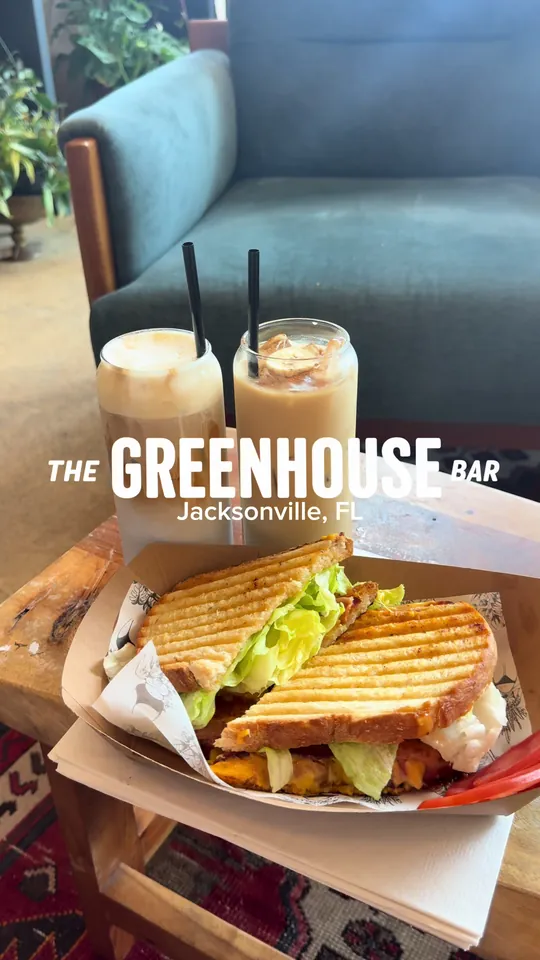 Coffee at The Greenhouse Bar, Jacksonville – $3 on the menu